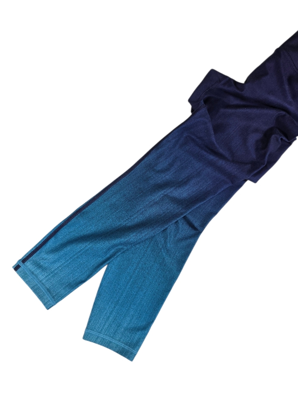 Athleta Elation High Rise 7/8 Tights Blue Ombre Small - Picture 9 of 16